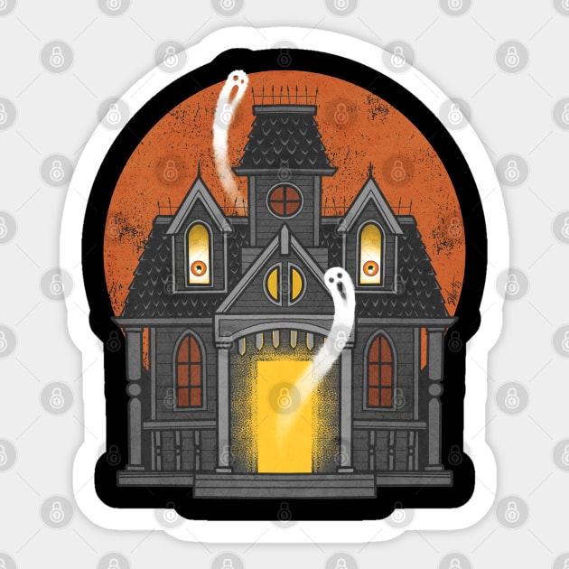 FrightFall2023: MAD HOUSE Sticker by Chad Savage